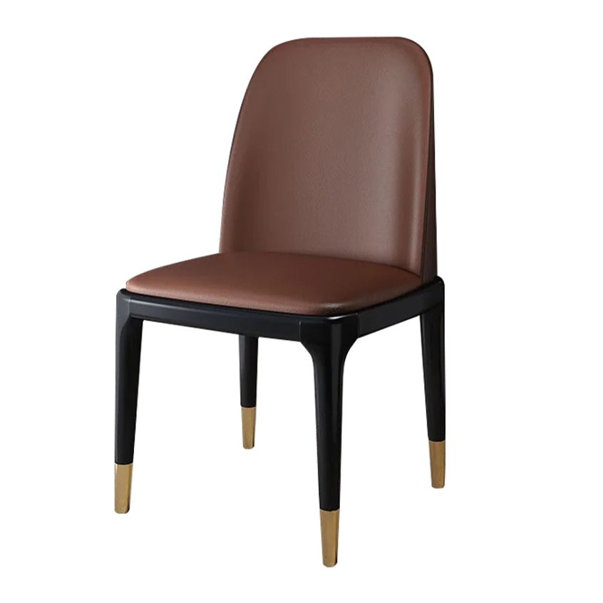 Industrial Wood Dining Side Chairs Armless Dining Chair (Set of 2/4/6)