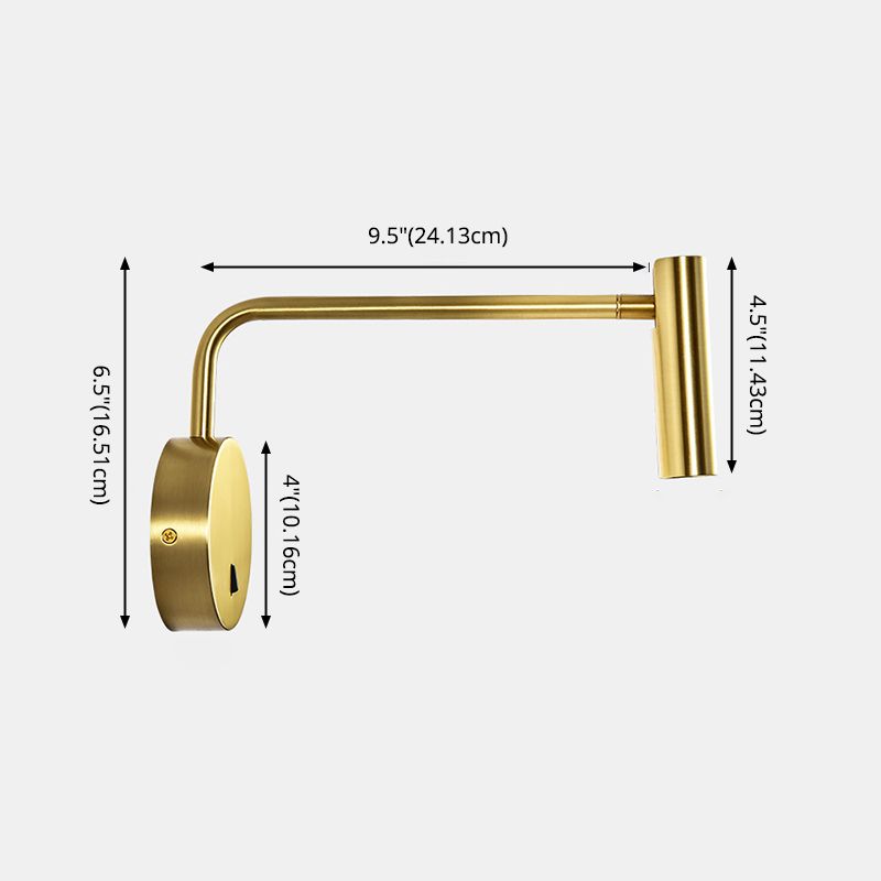 Luz de pared de lectura de aluminio moderna Luz LED LED LOW LIGHTIVE para dormitorio