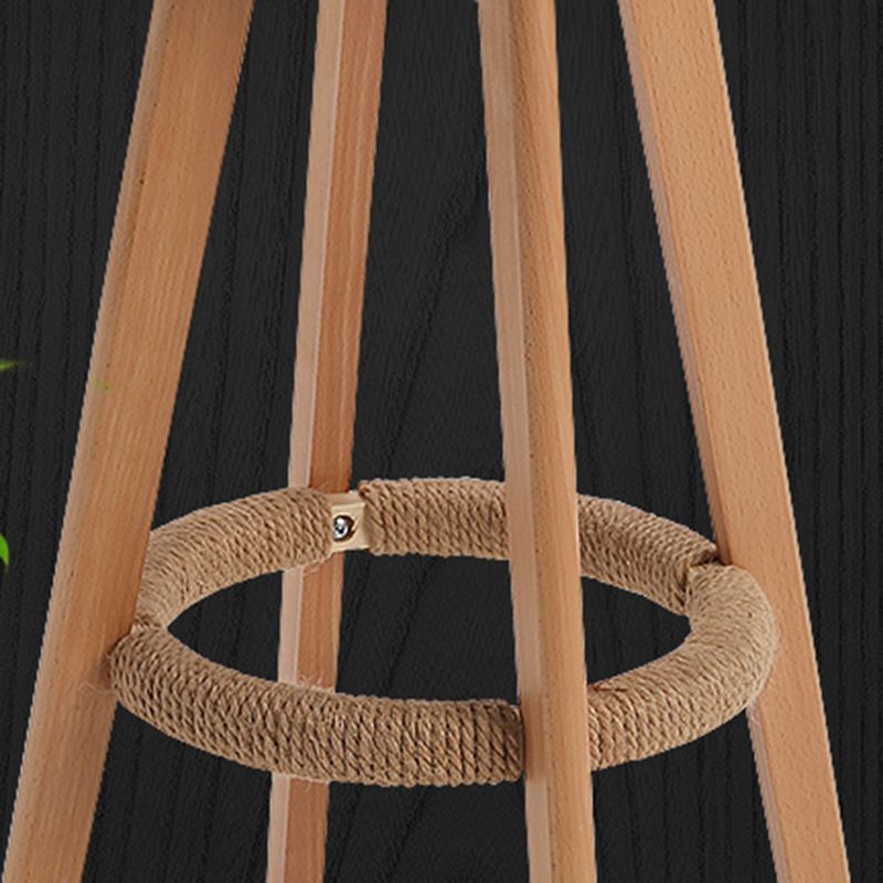 Taburete de bar con patas de madera de estilo escandinavo, taburete de mostrador para barra de cocina, 1 Uds.