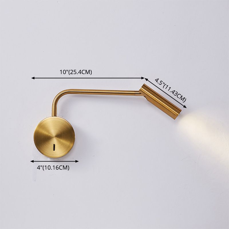Estilo minimalista moderno Reading de pared Luz de luz 1 Lámpara de pared de lectura ligera para dormitorio