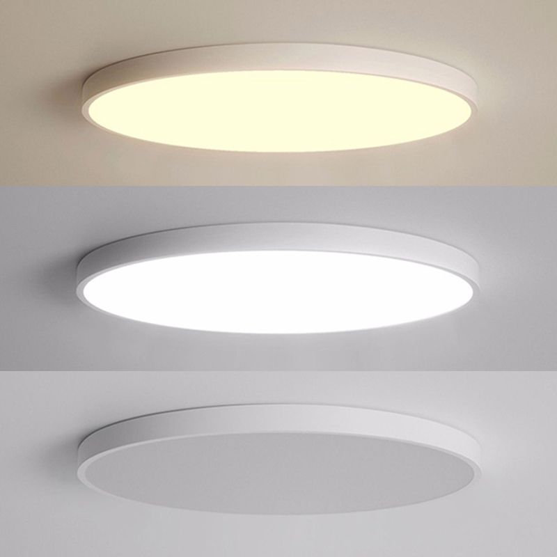 Ultra-thin Round Flush Mount Ceiling Lights Minimalist LED Flush Ceiling Lights for Bedroom