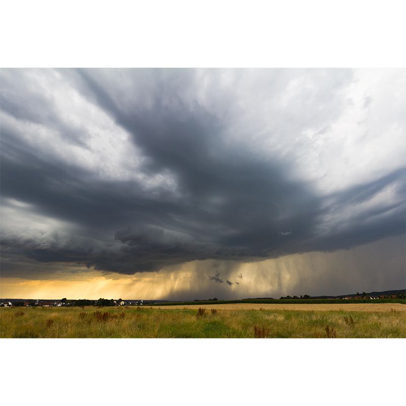 Modern Photography Wallpaper Mural with Dark Clouds Wall Covering for Living Room