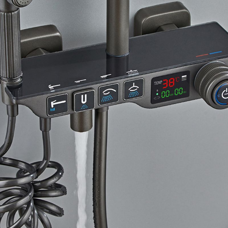 Contemporary Shower System Wall Mounted Shower System with Hand Shower