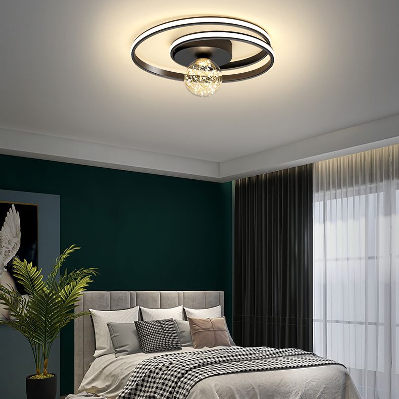 Lámpara de techo de montaje empotrado circular de estilo minimalista moderno Luces de techo de montaje empotrado de metal