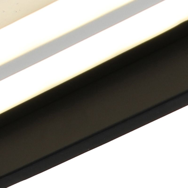 Luminaire de plafond encastré à montage encastré de simplicité noire Lumière montée au plafond de LED