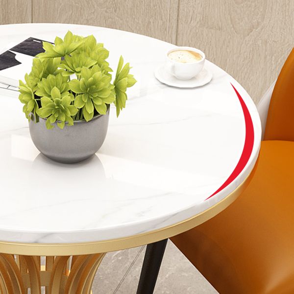 Traditional Luxury Round Dining Table Stone Dining Site Table for Dining Room