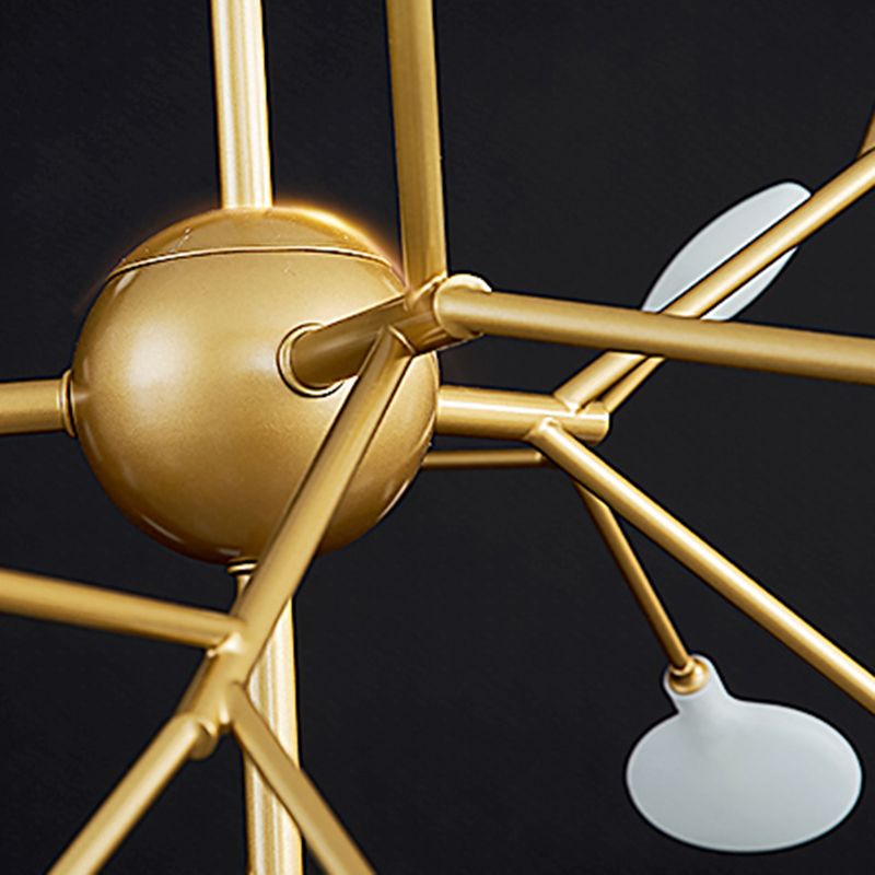 Modern Dining Room Lighting Orbicular Pendant Lighting Fixtures Metal Orb Chandelier