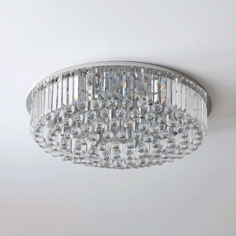 Ultra-Contemporary Flush Mount Lamp Crystal Ceiling Lighting for Bedroom