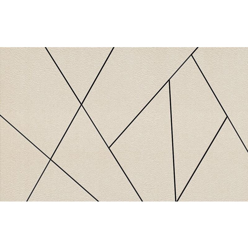 Black Lines Wall Paper Murals Geometric Minimalistic Waterproof Wall Decor for Bedroom