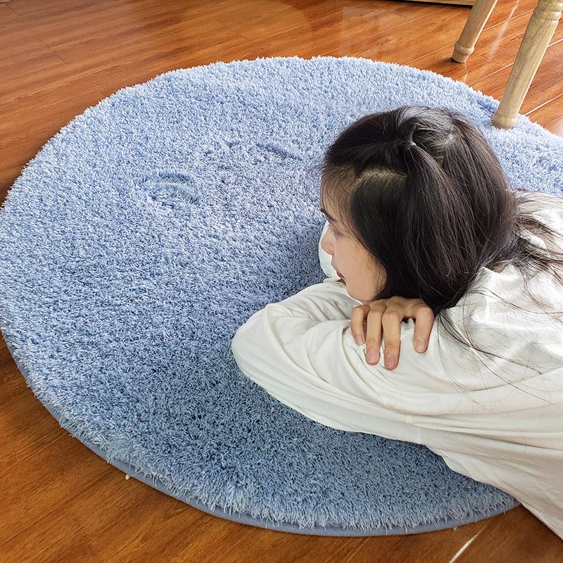 Gezellig gewone tapijt multi-kleuren minimalistisch tapijt Synthetische wol huisdiervriendelijk niet-slip achterste tapijt voor meisjeskamer