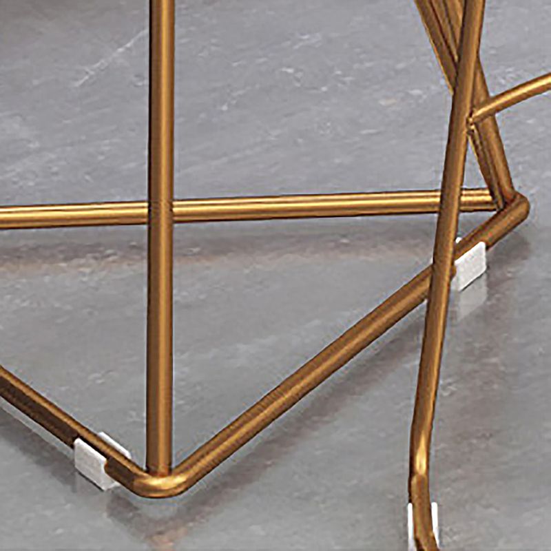 Rectangle Solid Wood Bar Table Metal Base Table for Kitchen Living Room Coffee Room