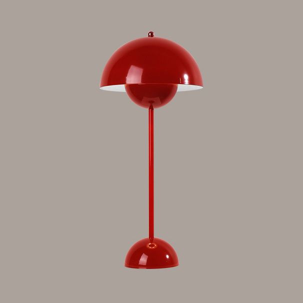 1 Lampada da tavolo da notte a cupola leggera Lampada da tavolo in metallo moderno