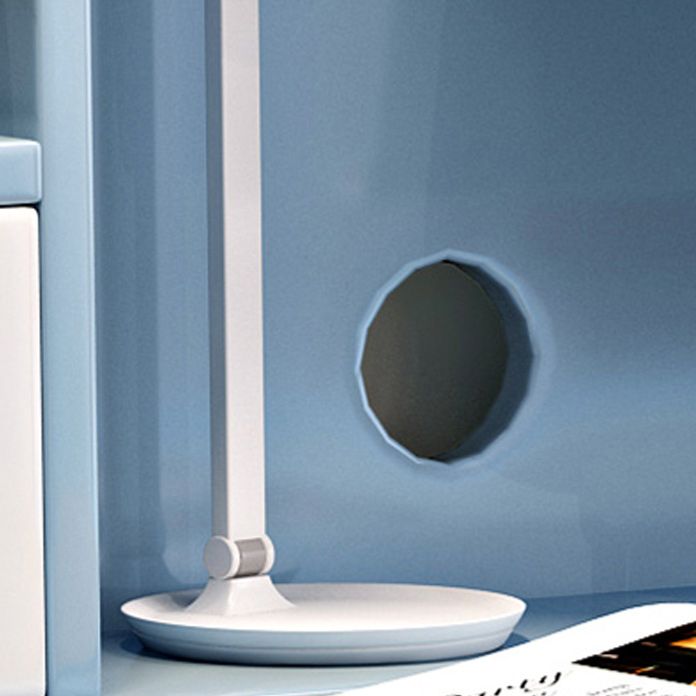 Contemporary Student Desk with Side Storage Hook in Solid Wood