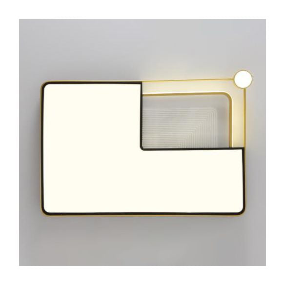 DEL Flush Mount Ceiling Light Fixtures with Iron Art for Living Room Restaurant