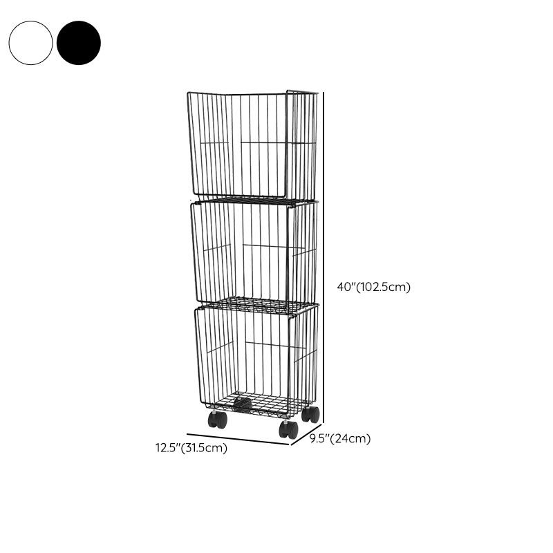 Floating Industrial Bookshelf Metal Frame Bookcase with Shelves