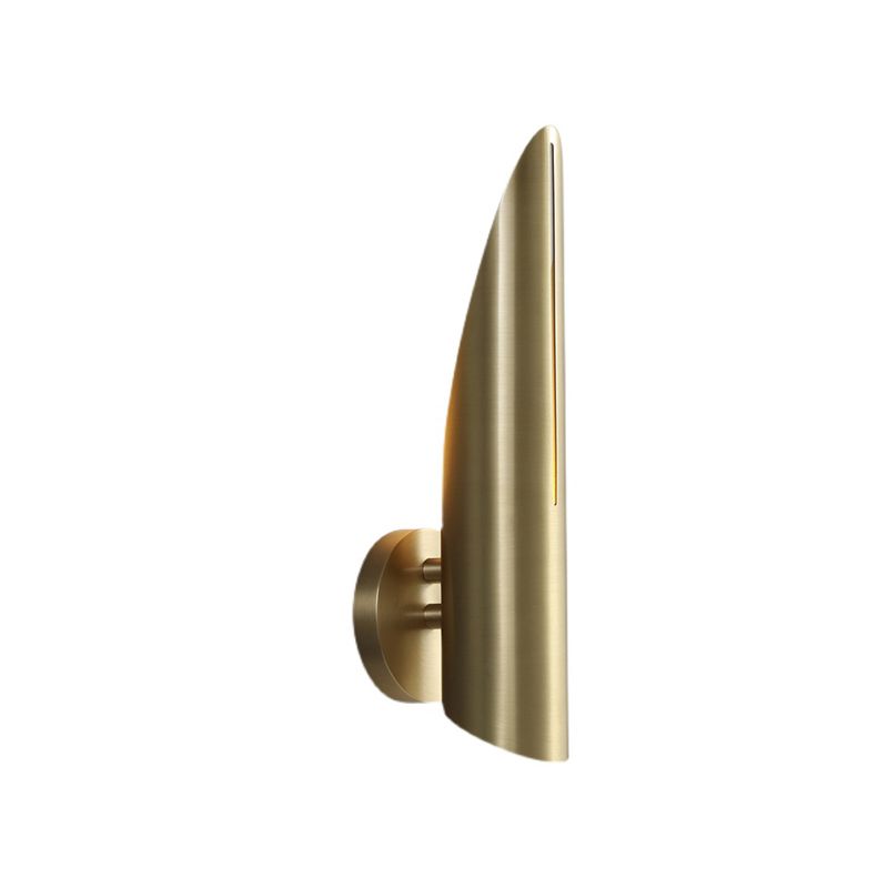 Nordic Style Wall Light Geometric 1 Light Wall Sconce with Brass for Bedroom