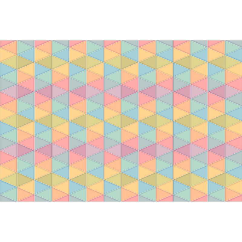 Minimalism Style Geometry Wall Mural Stain-Proofing Home Decoration for Bedroom