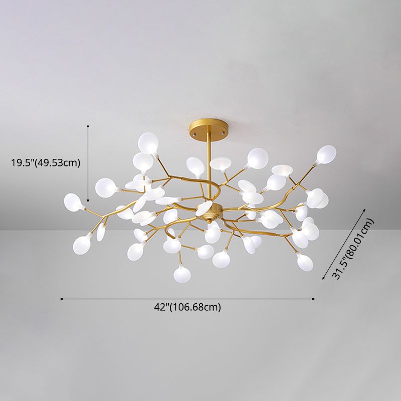 Contemporary Chandeliers Orbicular Hanging Ceiling Light Metal Orb Chandelier