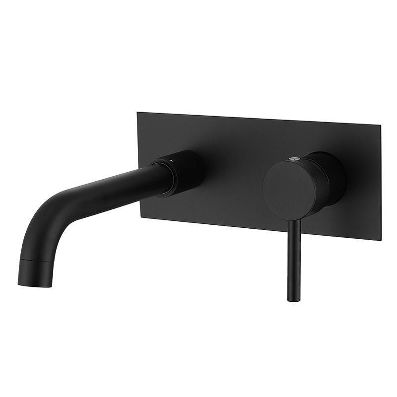 Glam Style Faucet Single Handle Wall Mounted Faucet for Bathroom