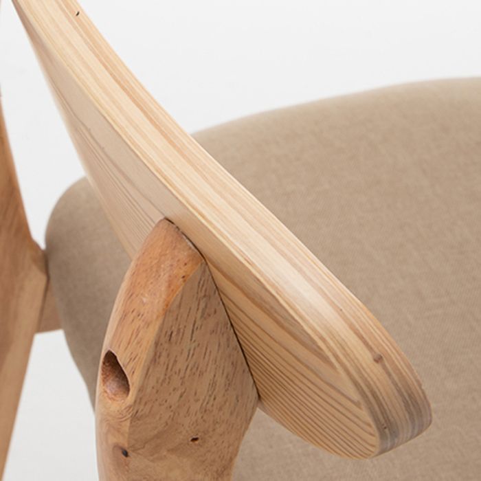 Scandinavian Padded Feet Barstools Restaurant Solid Wood Counter Barstool
