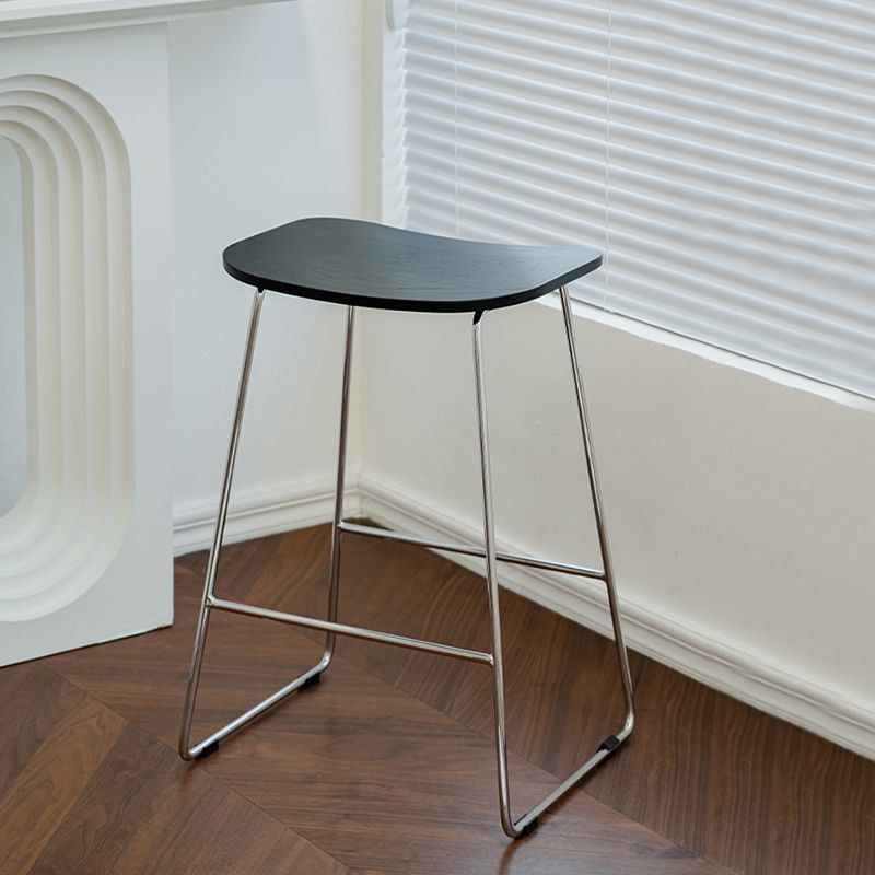 Industrial Metal Counter Stools Saddle Seat Counter Stool for Living Room