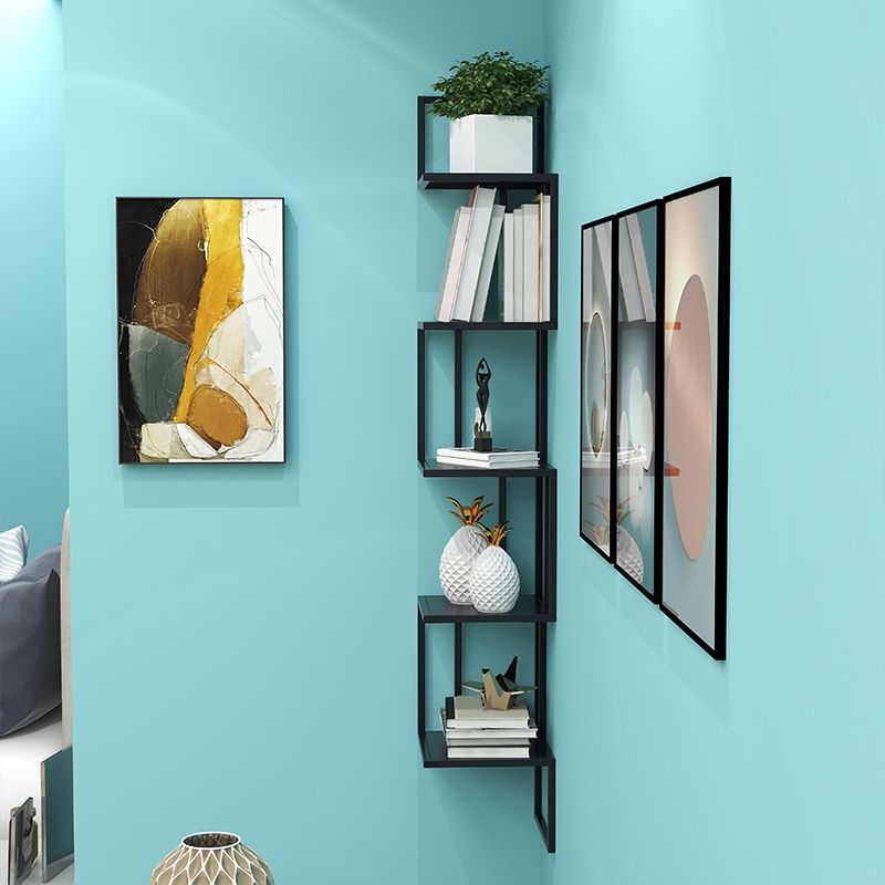 Wall Mounted Bookcase Contemporary Style Bookshelf for Office Home