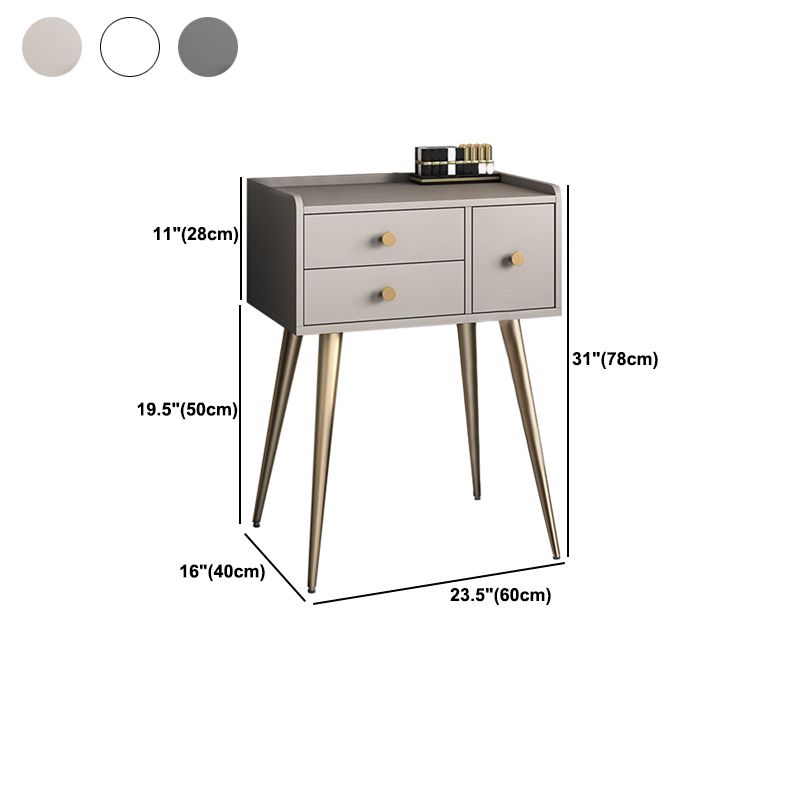 Contemporary Vanity Makeup Table Set 3 Drawer Vanity Dressing Table