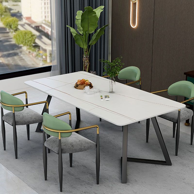 Scandinavian Metal Upholstered Counter Stools Armed Bar Stools with Footrest