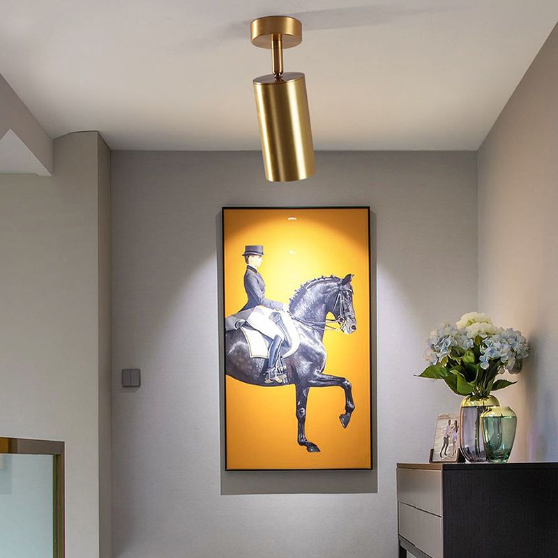 Contemporary Metal Ceiling Light Simple Flush Mount Light Fixture for Bedroom