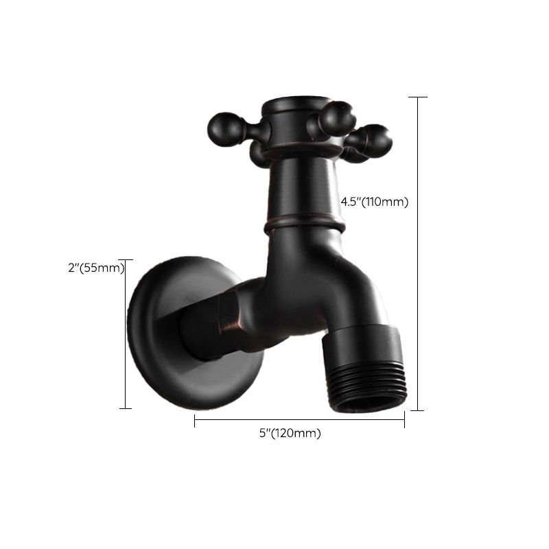 Widespread Bathroom Sink Faucet Wall Mounted Cross Handle Faucet