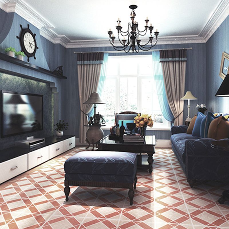 Peel and Stick PVC Flooring Matte Vinyl Flooring with Diamond Look