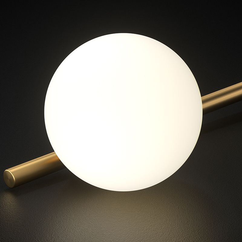 Partido de iluminación de la isla esférica Luz colgante de la isla de vidrio nórdico para comedor