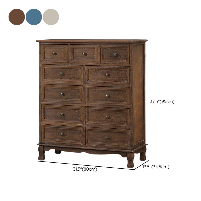 13.65/13.45 Inch Width Storage Chest American Traditional Storage Chest Dresser