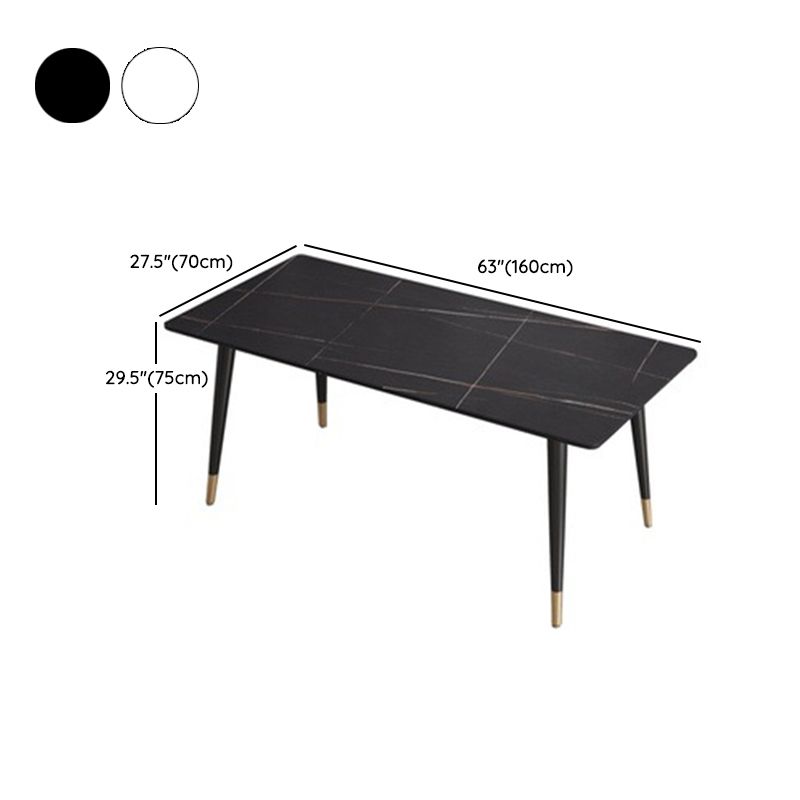 Modern 1/2/5/7 Pieces Dining Set Rectangle Stone Furniture for Home