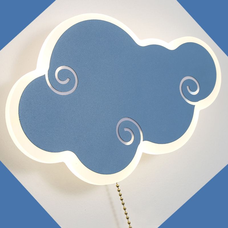 Modern LED Wall Mount Light 1-Light Wall Light with Acrylic Shade for Living Room