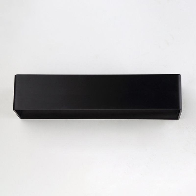 Rectangle Shape Metal Wall Light Modern Style 1 Light Wall Mounted Light Fixture