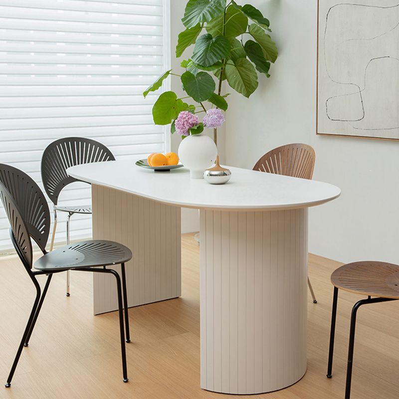 Mesa de comedor ovalado de madera de pino mesa ovalada de madera para comedor para comedor