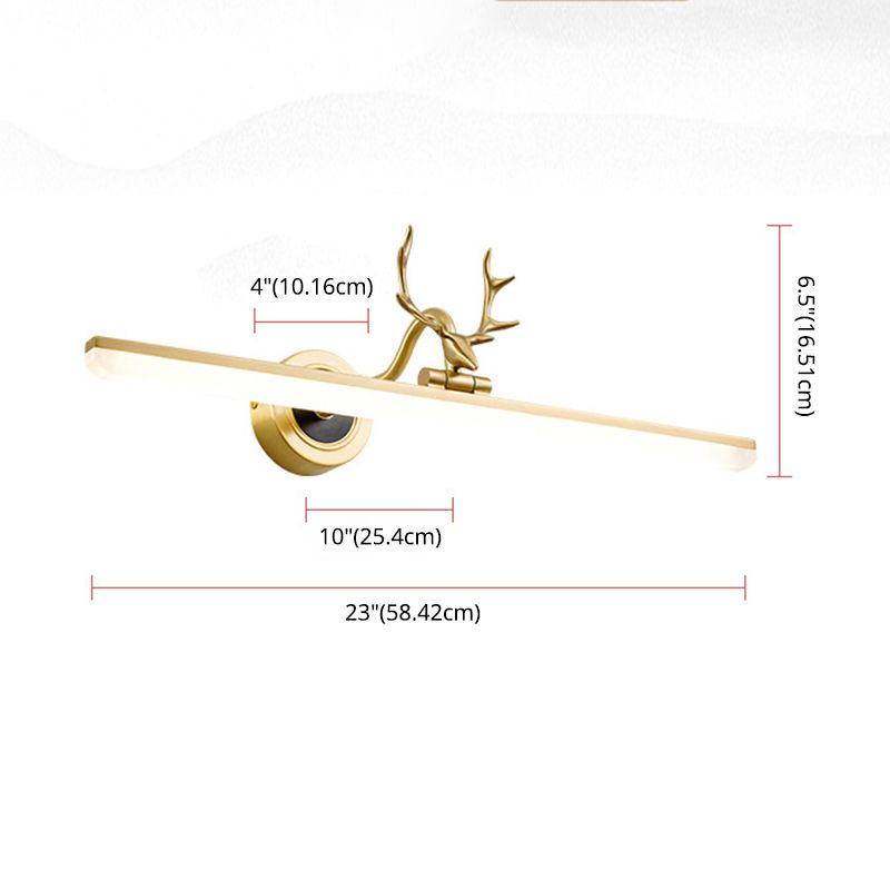 Metall lineare Schattenwandleuchten moderne 1 Kopfwandhalterung in Schwarz