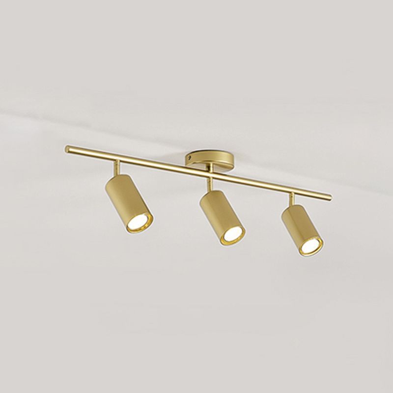 Metal Half Cylinder Flush Ceiling Light Modern Multi-Lights Flush Ceiling Light Fixtures