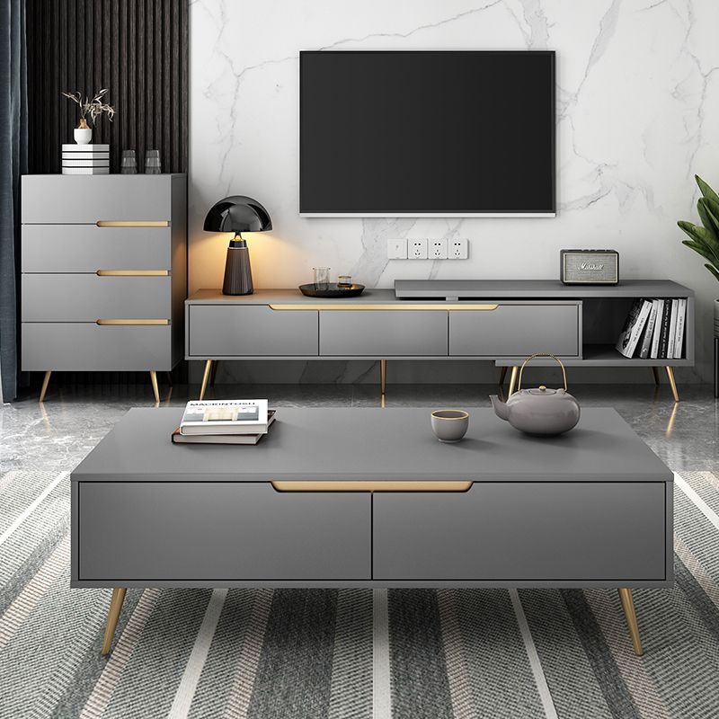 Manufactured Wood Dresser Glam Storage Chest with 3/4/5 Drawers