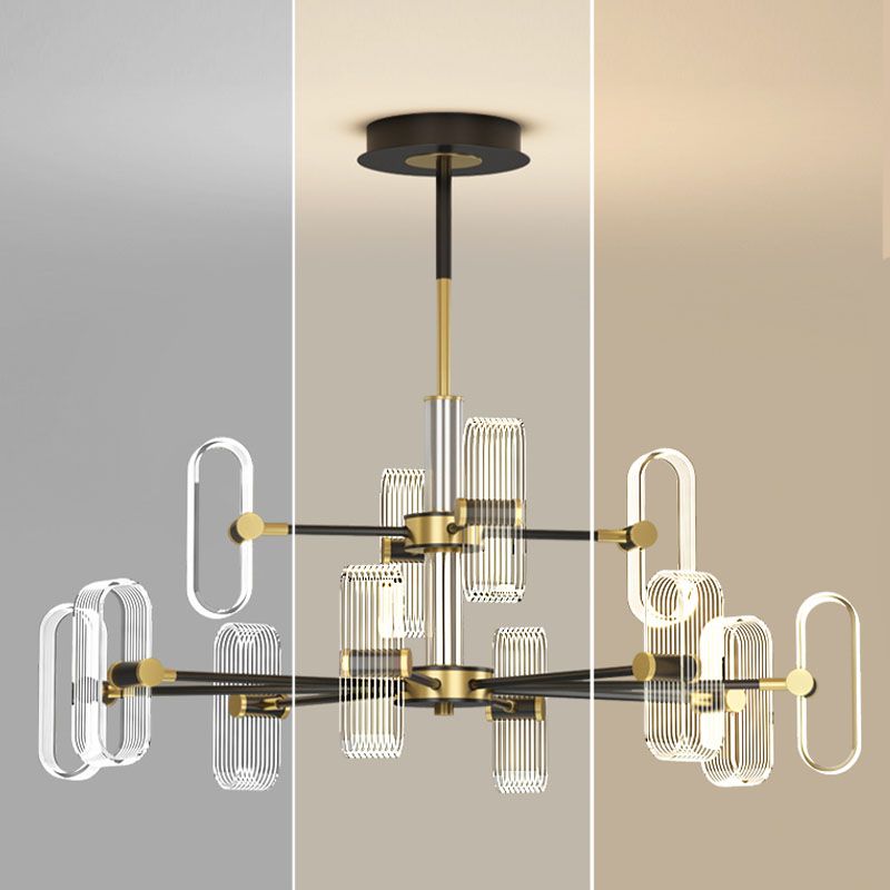 1/2 Tier LED Ceiling Pendant Light Modern Chandelier Lighting Fixtures