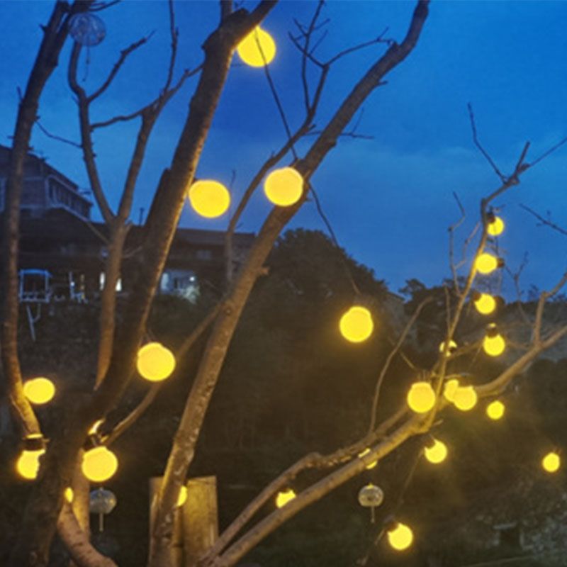 Modern LED Global Rope Light White Outdoor Plastic Light Post for Garden