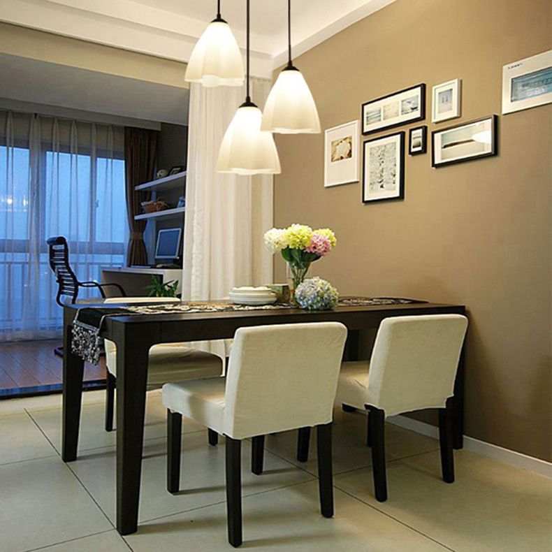 Glaswellplätze anheize Beleuchtung moderne 3 Kopfhängelampe für Esszimmer