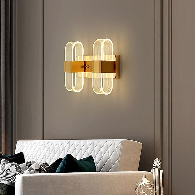 Ellipse Bedroom Wall Mount Light Fixture Metal LED Nordic Wall Mounted Light Fixture