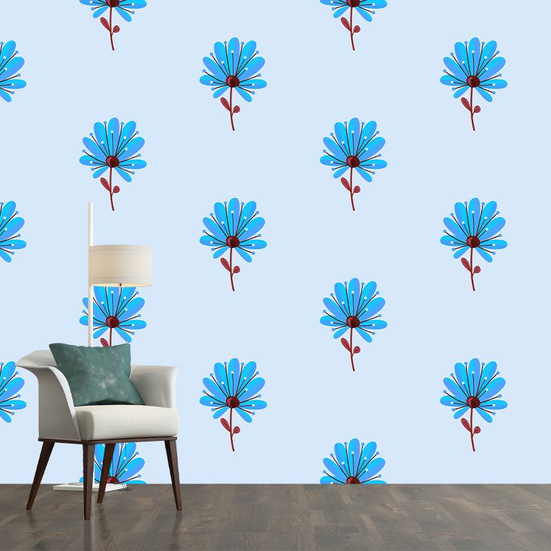 Plant Resistant Mural Wallpaper Illustration Sleeping Room Wall Mural