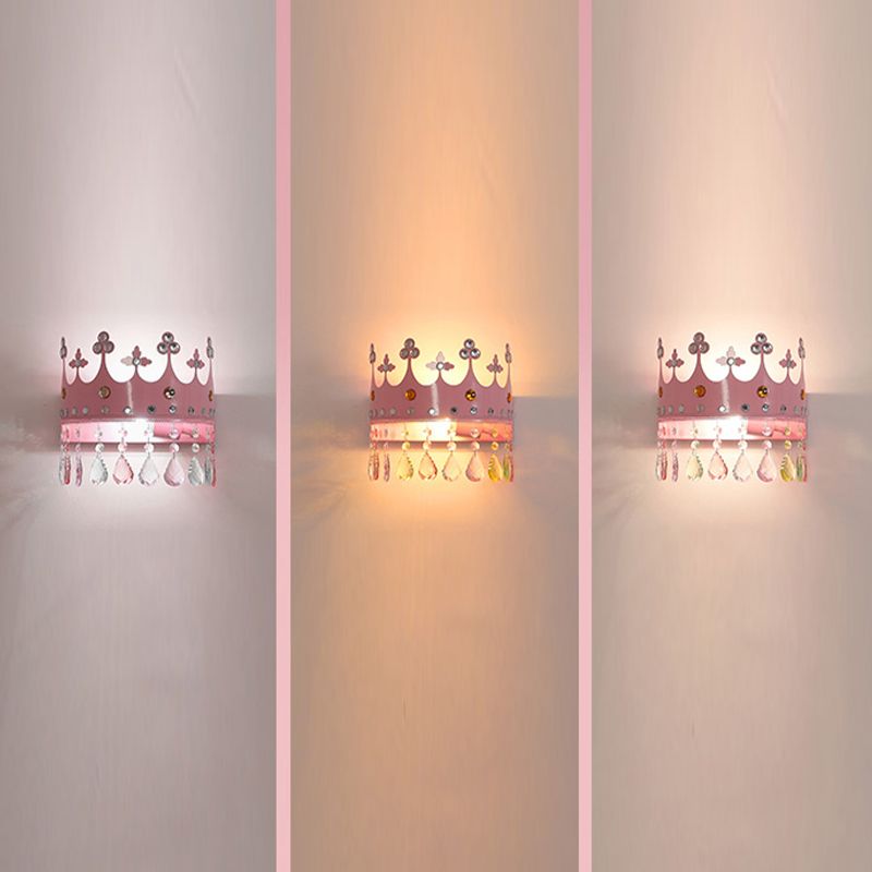 Nordic Style Wall Mount Light Crown Shape Wall Lamp for Children's Room