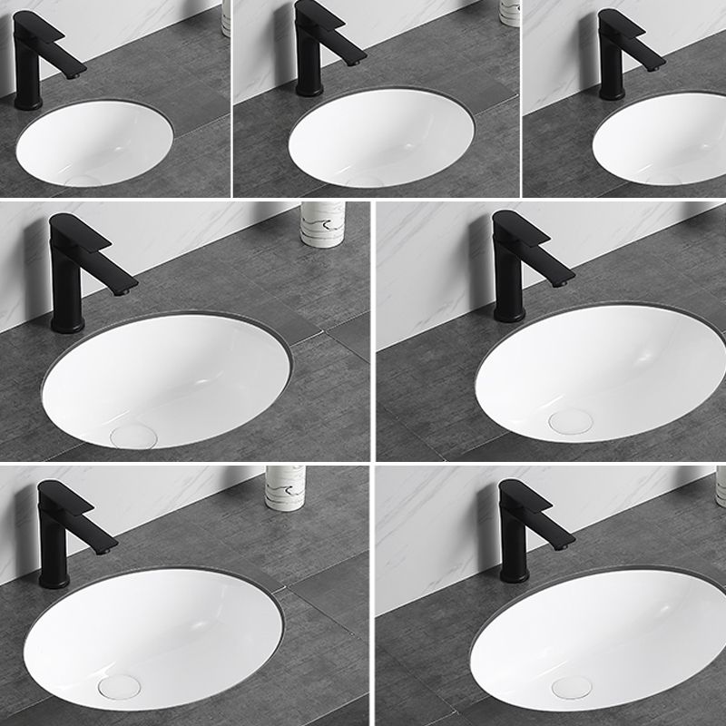 Modern Bathroom Sink Pop-Up Drain Overflow Hole Vessel Sink with Faucet