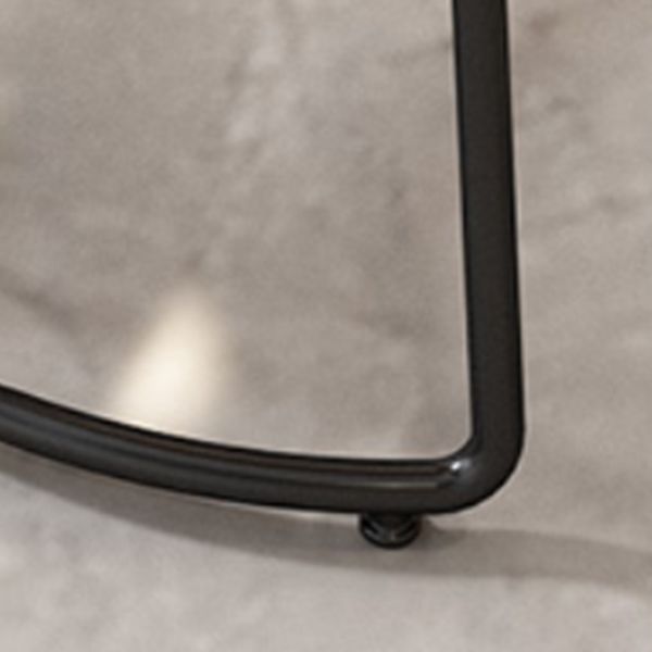 Modern Armless Backless Counter Stool Iron Dining Room Bar Stool with Wooden Seat