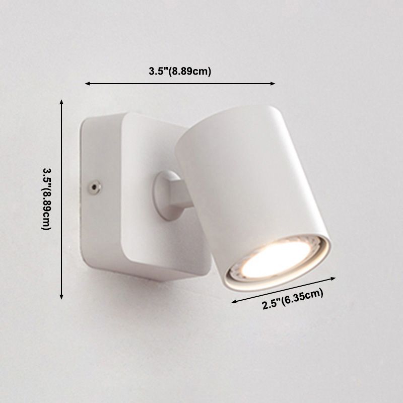 Luce contemporanea a parete regolabile luce con ombra acrilica per camera da letto
