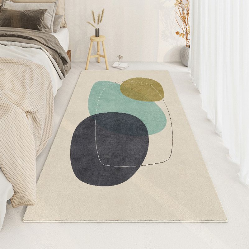 Zwart modern tapijt kneeftje kleur tapijt wasbaar tapijt voor woonkamer